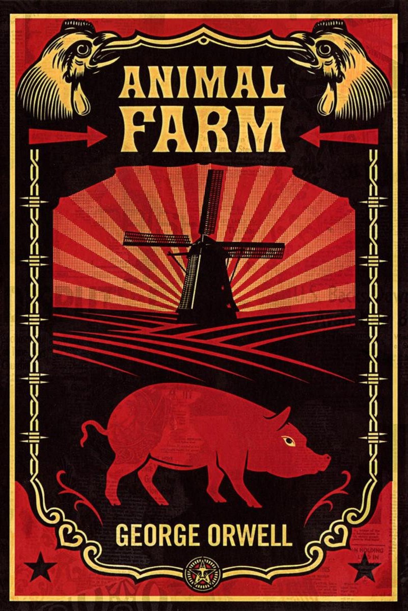 Animal Farm Decorative Painting (paper and canvas) art poster printing print