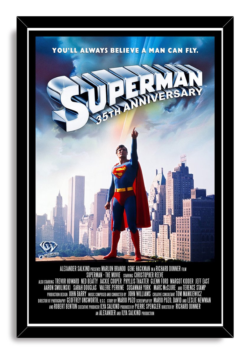 Superman 35th Anniversary Decorative Painting (paper and canvas) art poster printing print