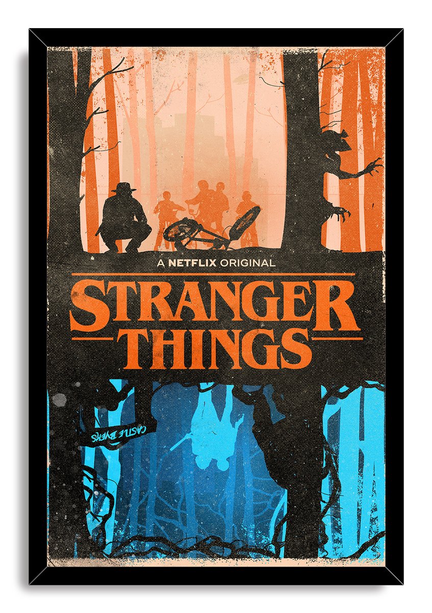 Stranger Things Decorative Painting (paper and canvas) art poster printing print