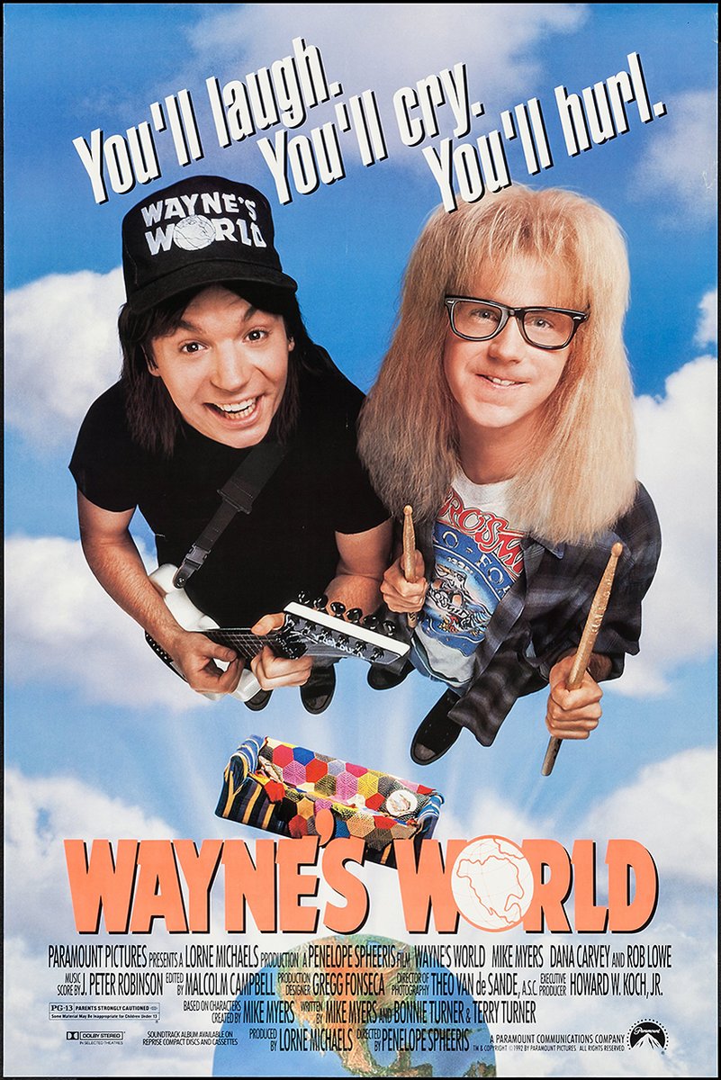 Wayne's World Movie Decorative Painting (paper and canvas) art poster printing print