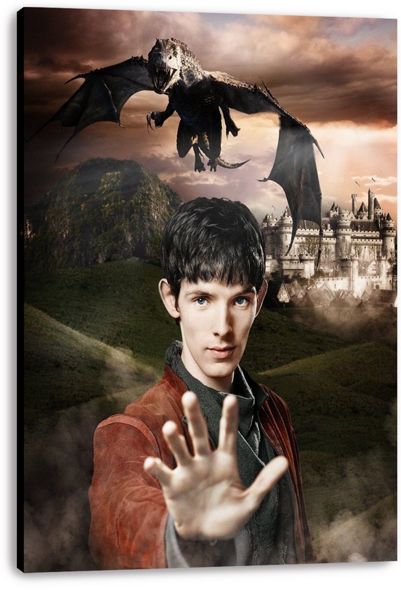 Merlin and Dragon Decorative Painting (paper and canvas) art poster printing print