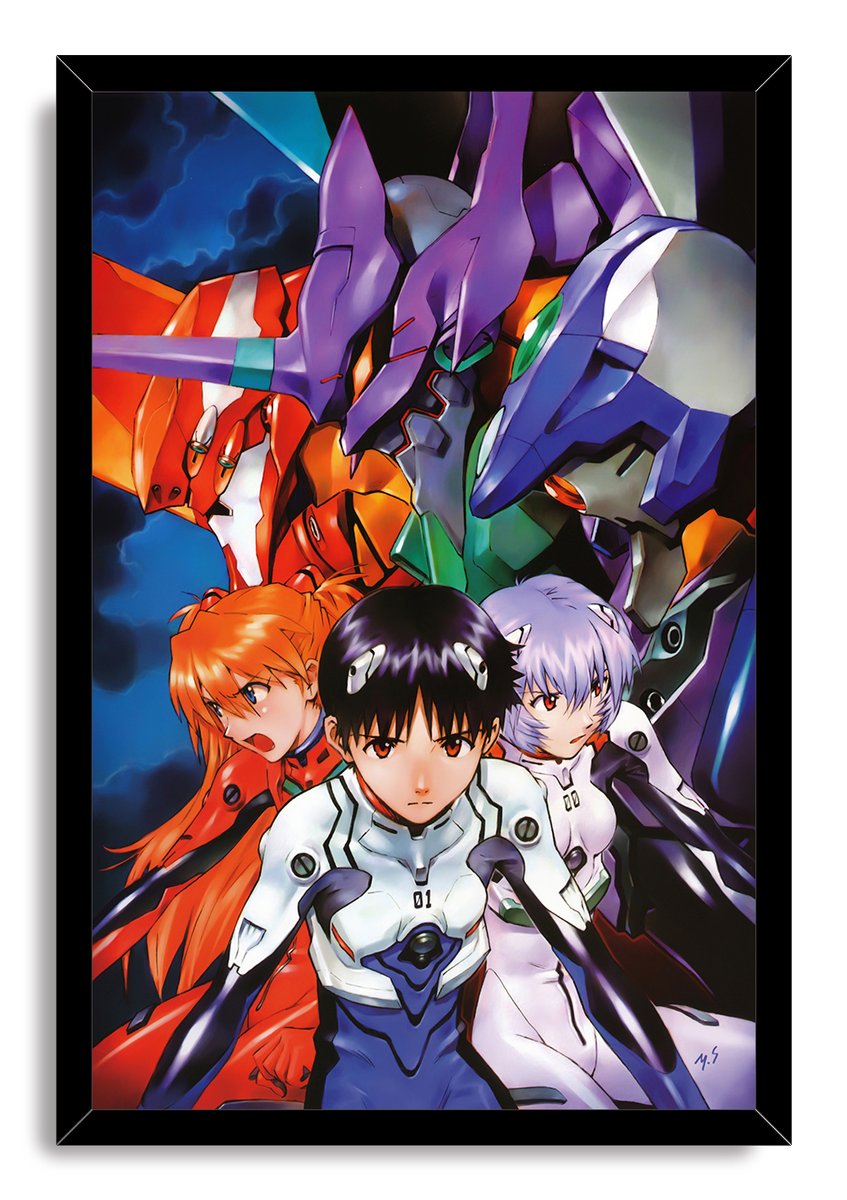 Neon Genesis Evangelion Characters and Mechs Decorative Painting (paper and canvas) art poster printing print