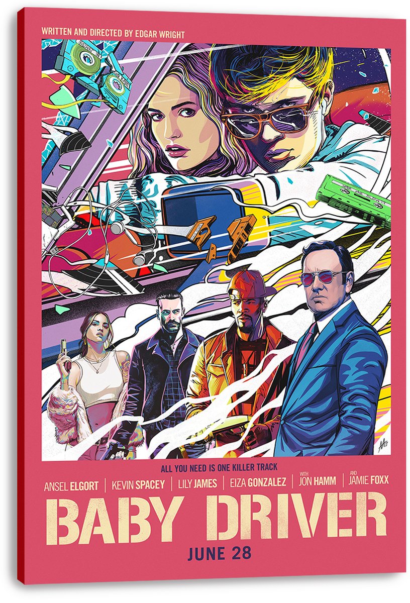 Baby Driver Movie Poster Decorative Painting (paper and canvas) art poster printing print