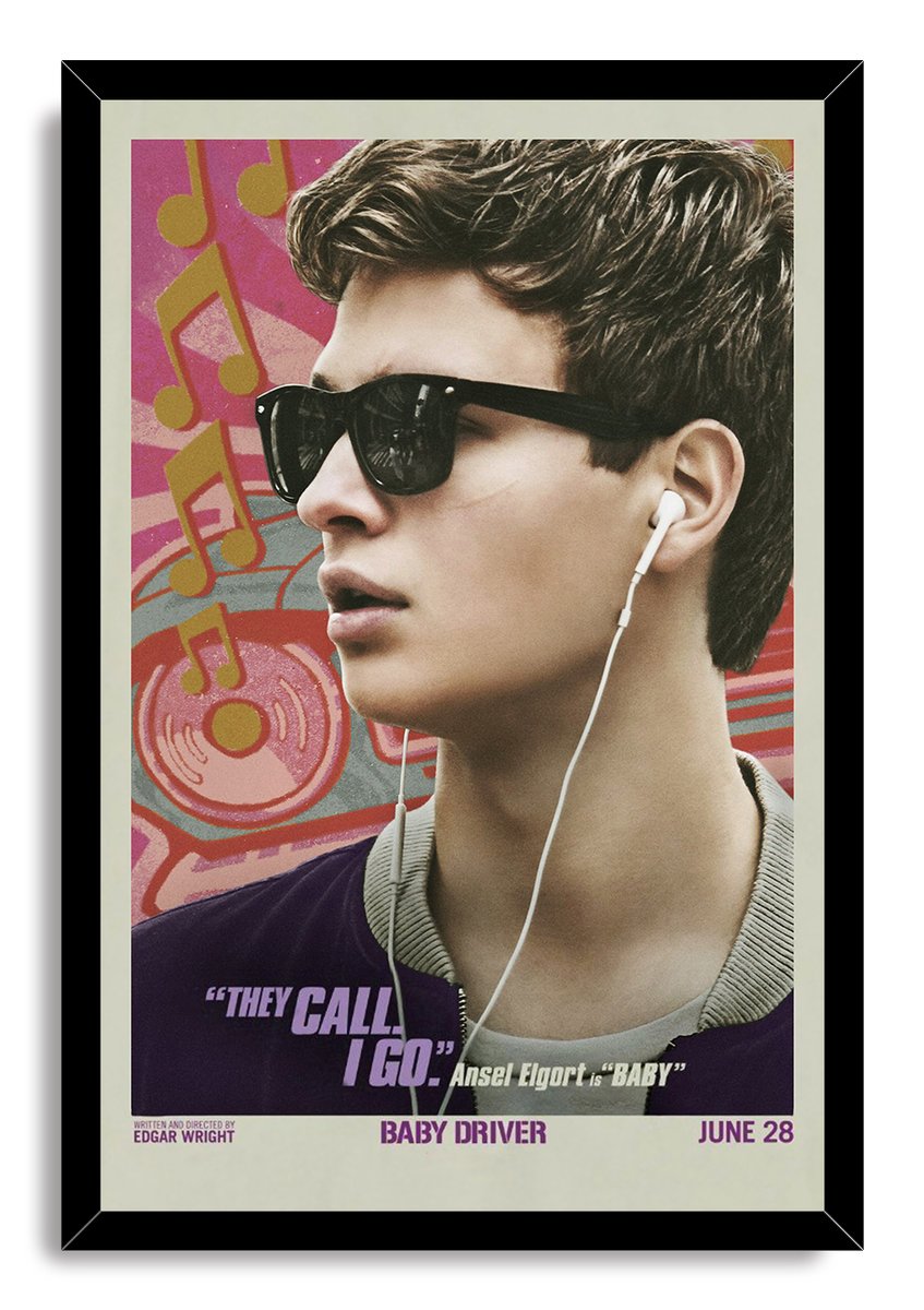 Baby Driver Ansel Elgort Decorative Painting (paper and canvas) art poster printing print