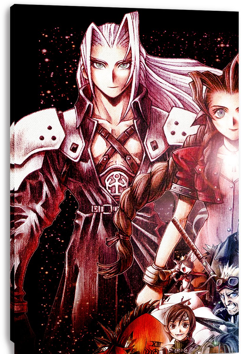 Final Fantasy VII Characters Iconic Art Decorative Painting (paper and canvas) art poster printing print