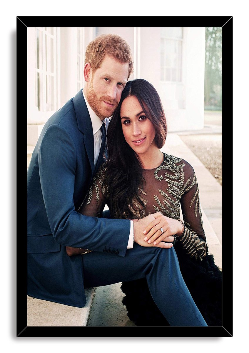 Prince Harry and Meghan Markle Decorative Painting (paper and canvas) art poster printing print