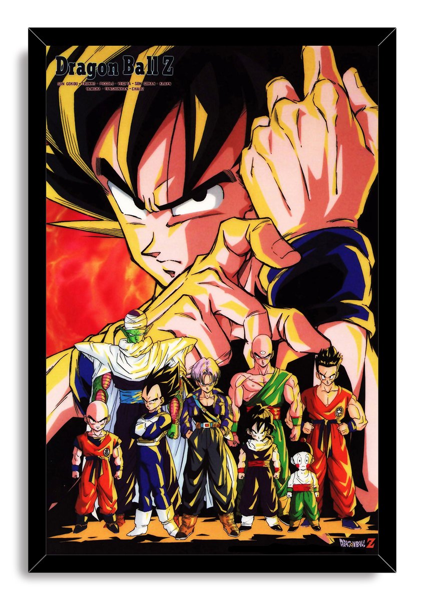 Dragon Ball Z Super Saiyan Goku and Z Fighters Decorative Painting (paper and canvas) art poster printing print