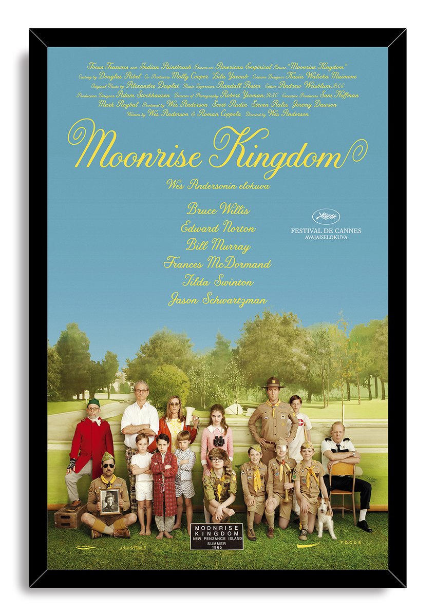 Moonrise Kingdom Movie Cast Decorative Painting (paper and canvas) art poster printing print