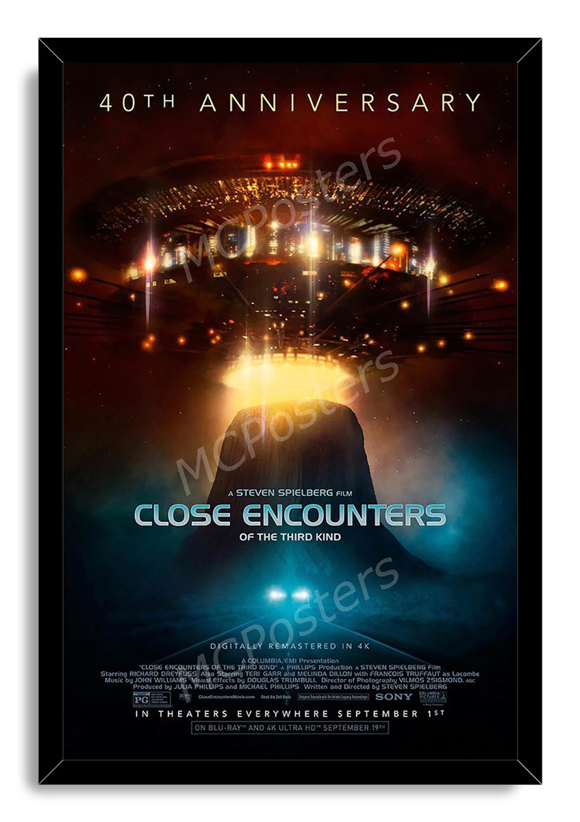 Close Encounters of the Third Kind Movie Decorative Painting (paper and canvas) art poster printing print
