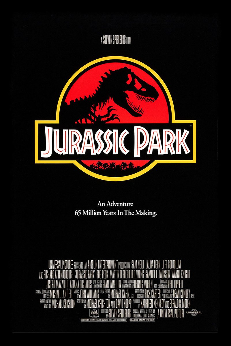 Jurassic Park Movie Decorative Painting (paper and canvas) art poster printing print