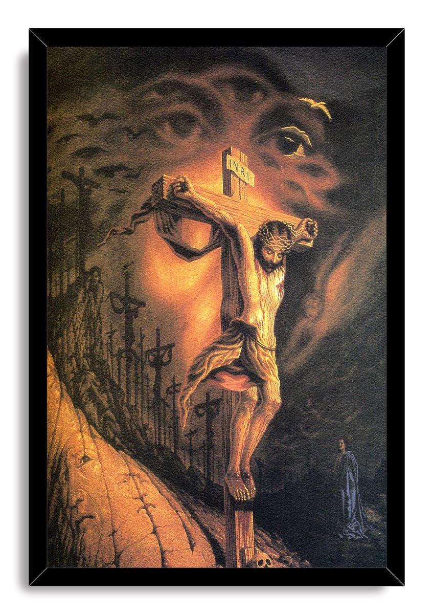 Crucifixion of Jesus Decorative Painting (paper and canvas) art poster printing print