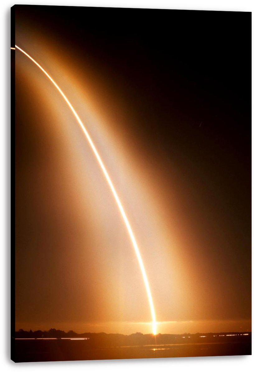 Rocket Launch Light Trail Decorative Painting (paper and canvas) art poster printing print