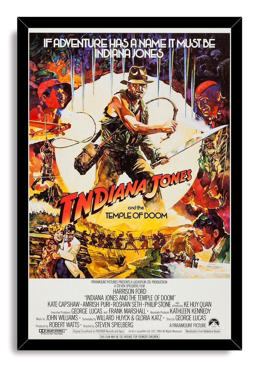 Indiana Jones and the Temple of Doom Decorative Painting (paper and canvas) art poster printing print