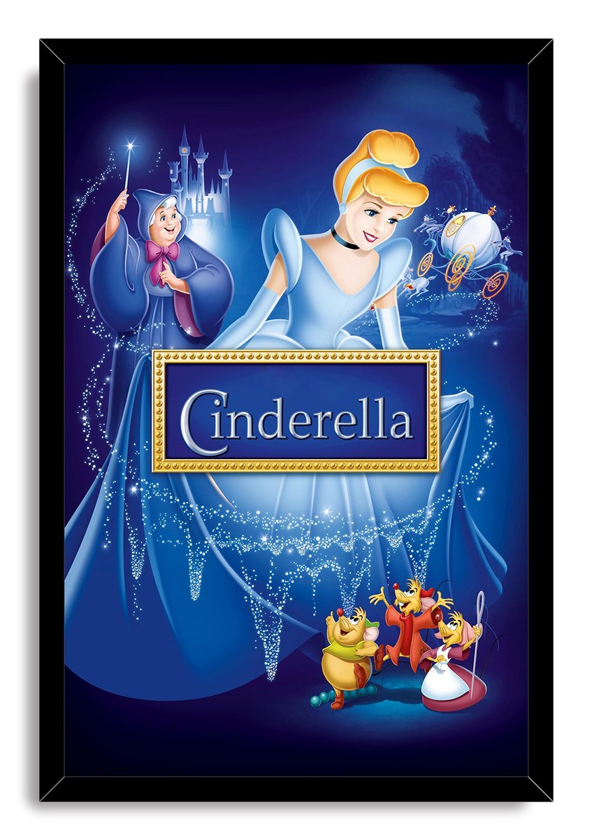 Cinderella Decorative Painting (paper and canvas) art poster printing print