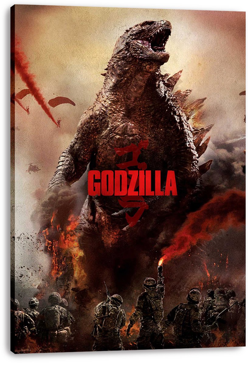 Godzilla Decorative Painting (paper and canvas) art poster printing print