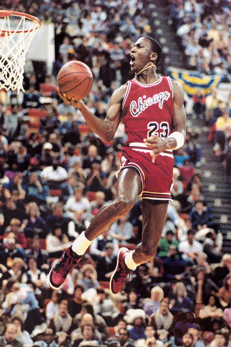 Michael Jordan Iconic Dunk Decorative Painting (paper and canvas) art poster printing print