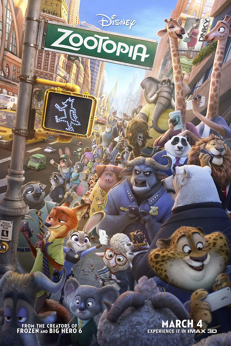 Zootopia Movie Characters Decorative Painting (paper and canvas) art poster printing print