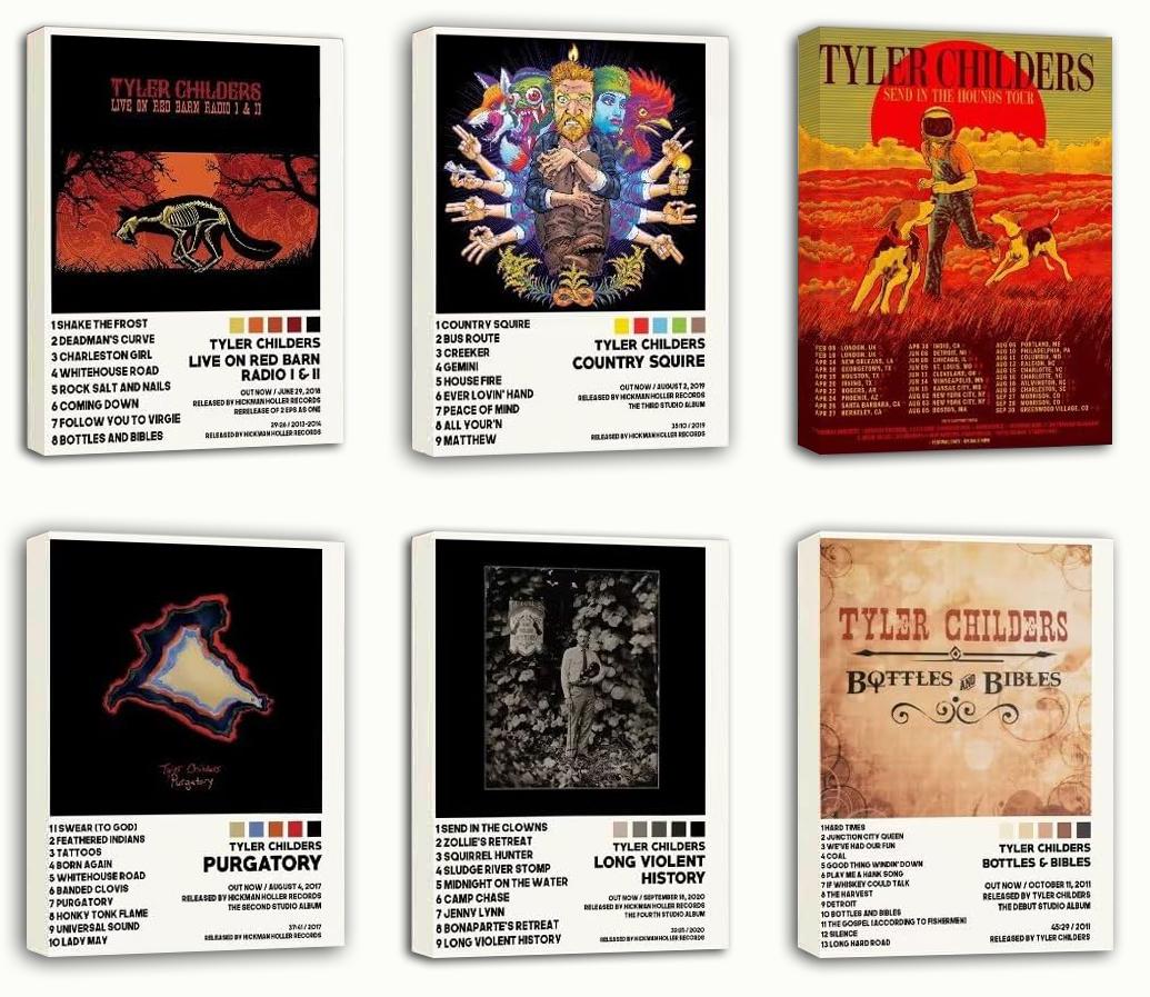 Tyler Childers Poster Album Cover Posters (Paper and Canvas) Art Poster Printing Print