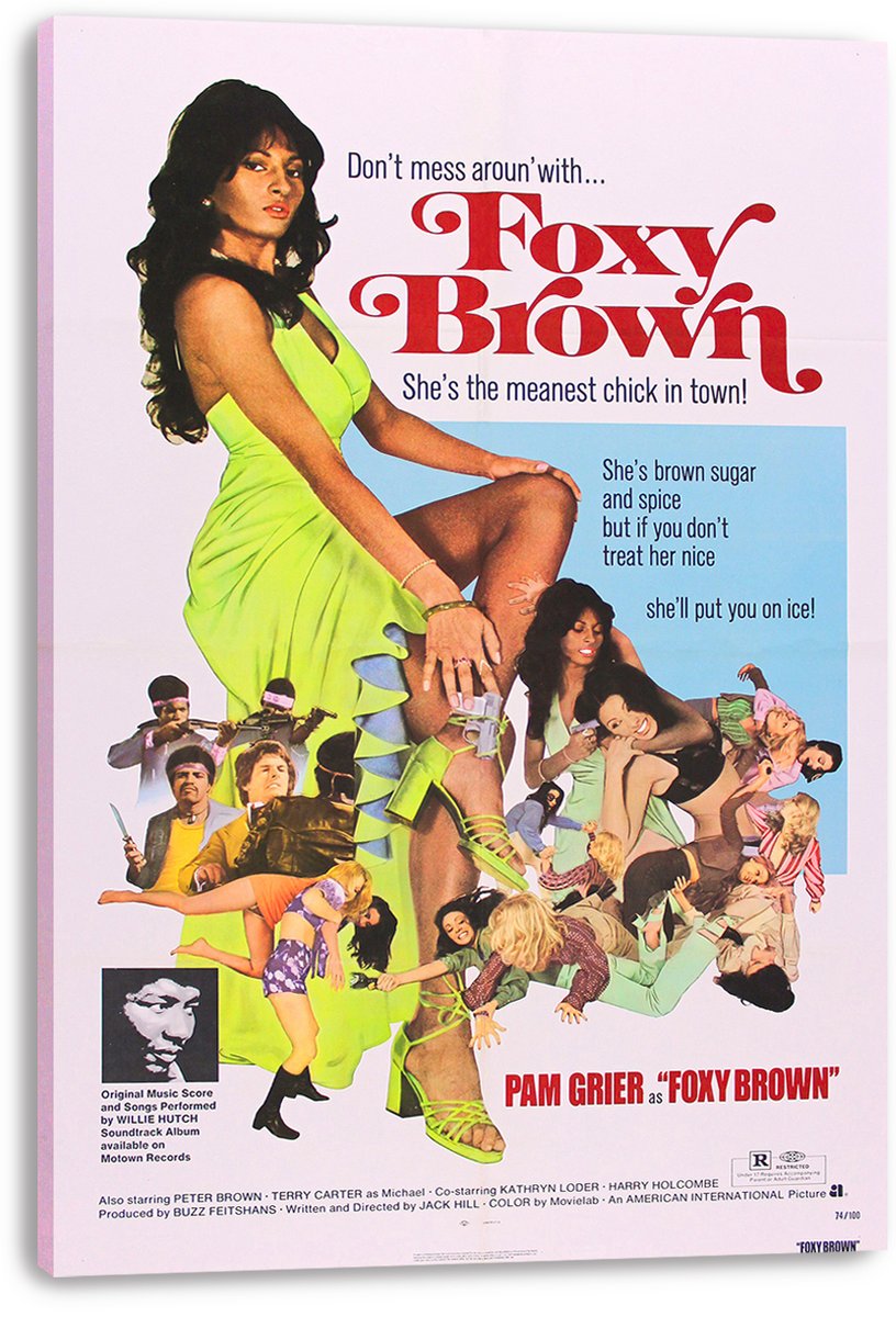 Foxy Brown Decorative Painting (paper and canvas) art poster printing print