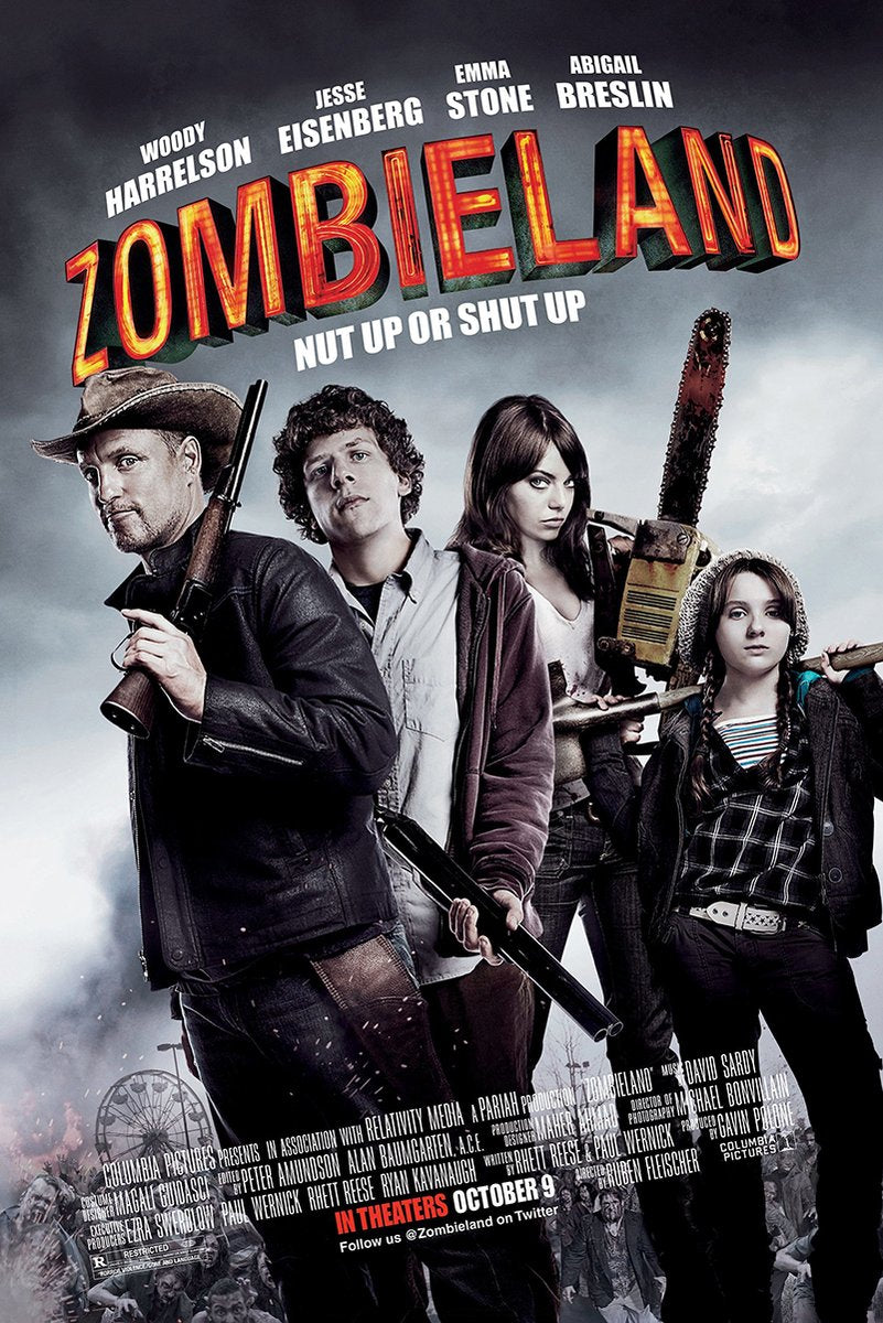 Zombieland Movie Cast Decorative Painting (paper and canvas) art poster printing print