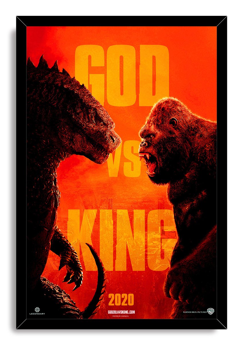 Godzilla vs. Kong Decorative Painting (paper and canvas) art poster printing print