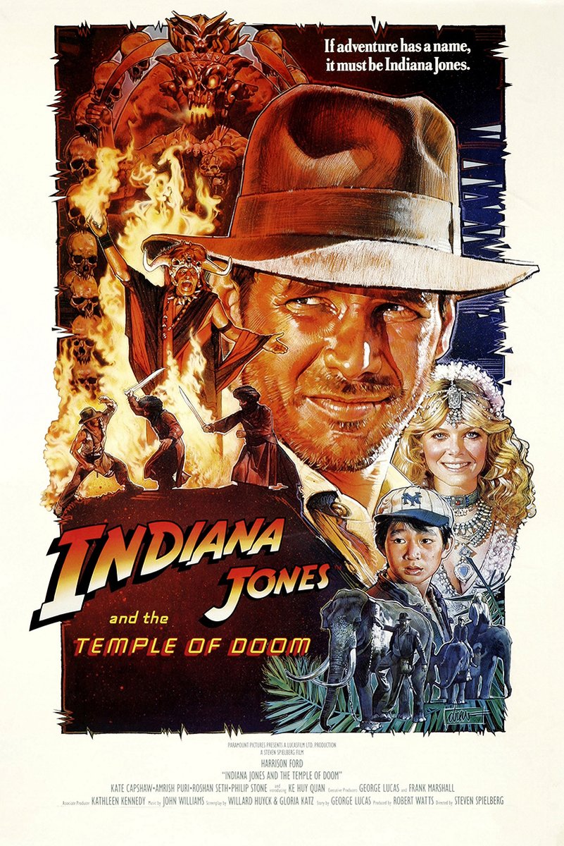 Indiana Jones and the Temple of Doom Movie Poster Decorative Painting (paper and canvas) art poster printing print