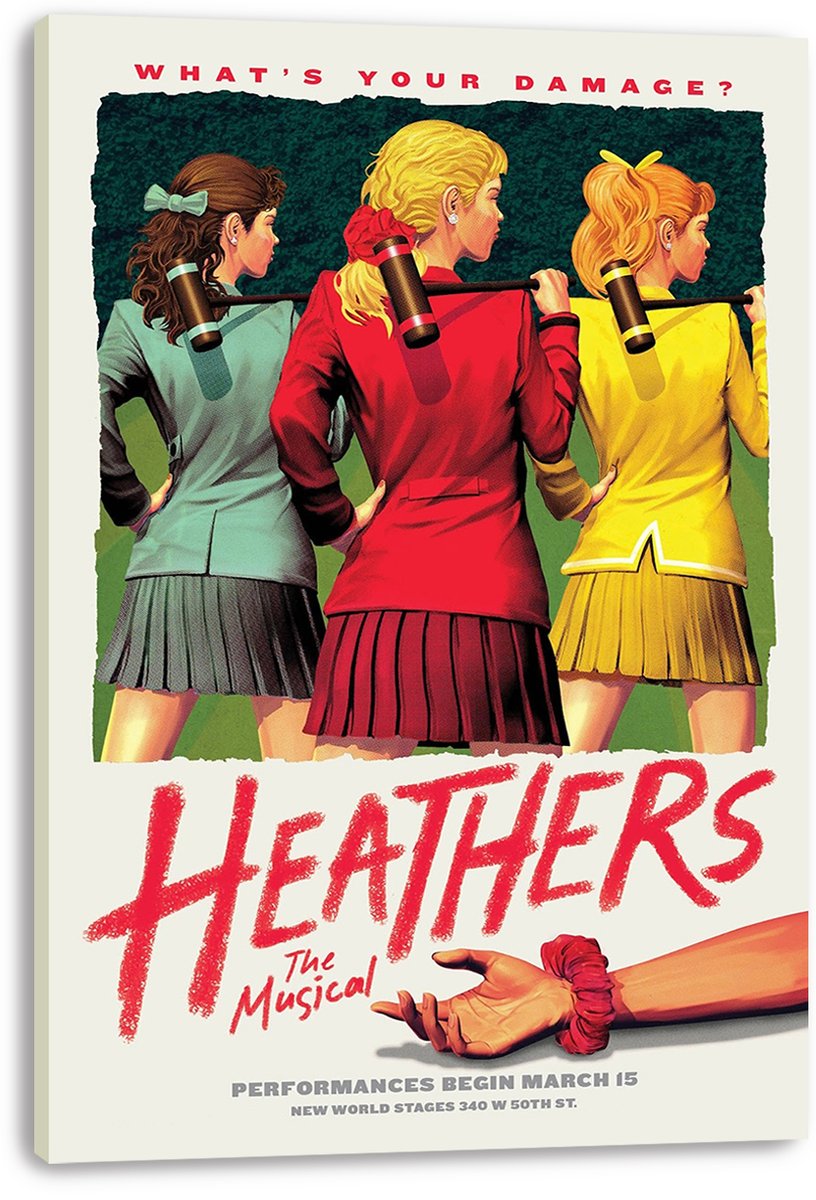 Heathers The Musical Decorative Painting (paper and canvas) art poster printing print