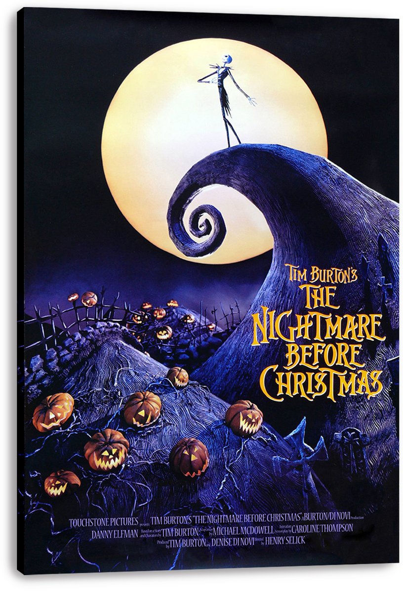 Jack Skellington The Nightmare Before Christmas Decorative Painting (paper and canvas) art poster printing print