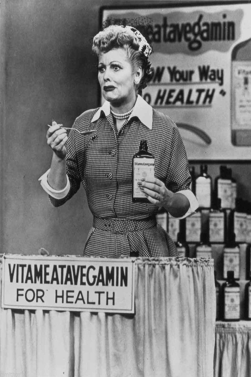 Lucille Ball I Love Lucy Vitameatavegamin Decorative Painting (paper and canvas) art poster printing print