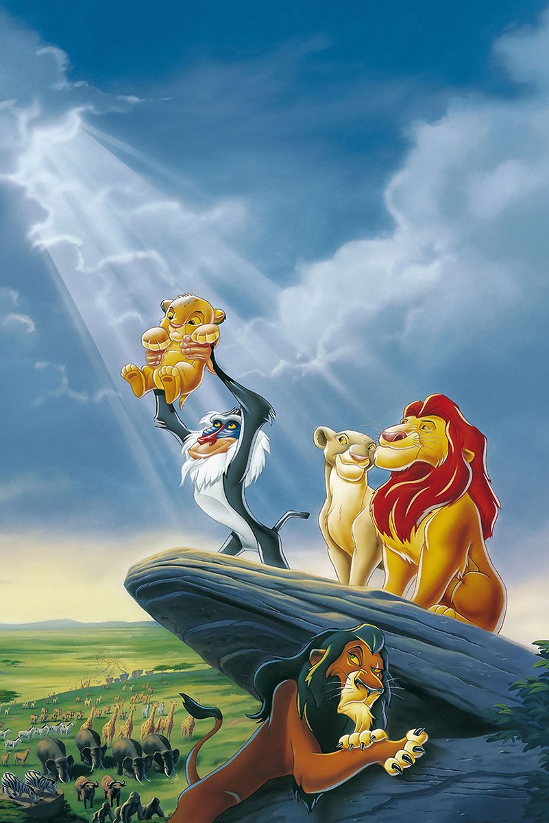 The Lion King Pride Rock Characters Decorative Painting (paper and canvas) art poster printing print