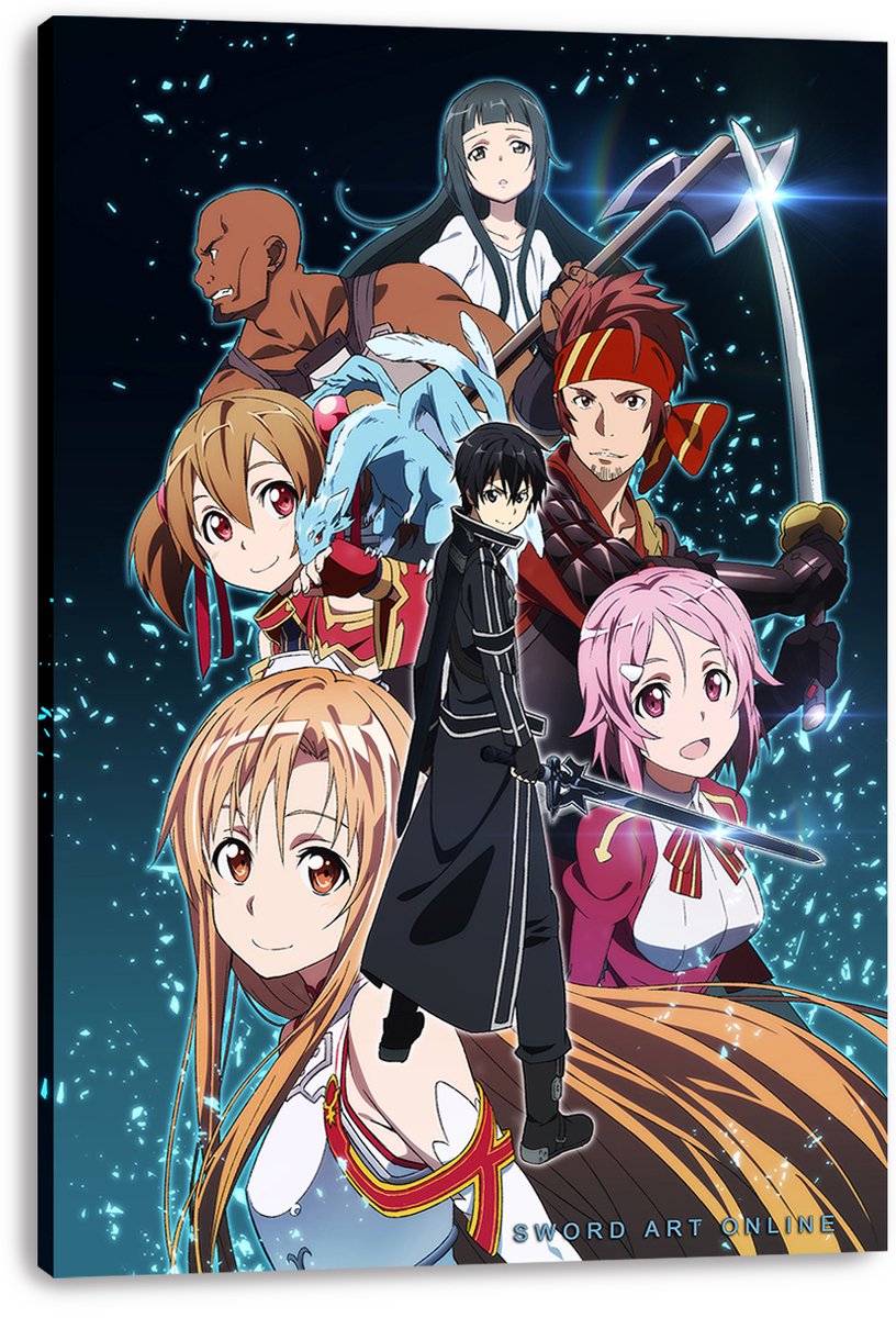 Sword Art Online Characters Decorative Painting (paper and canvas) art poster printing print