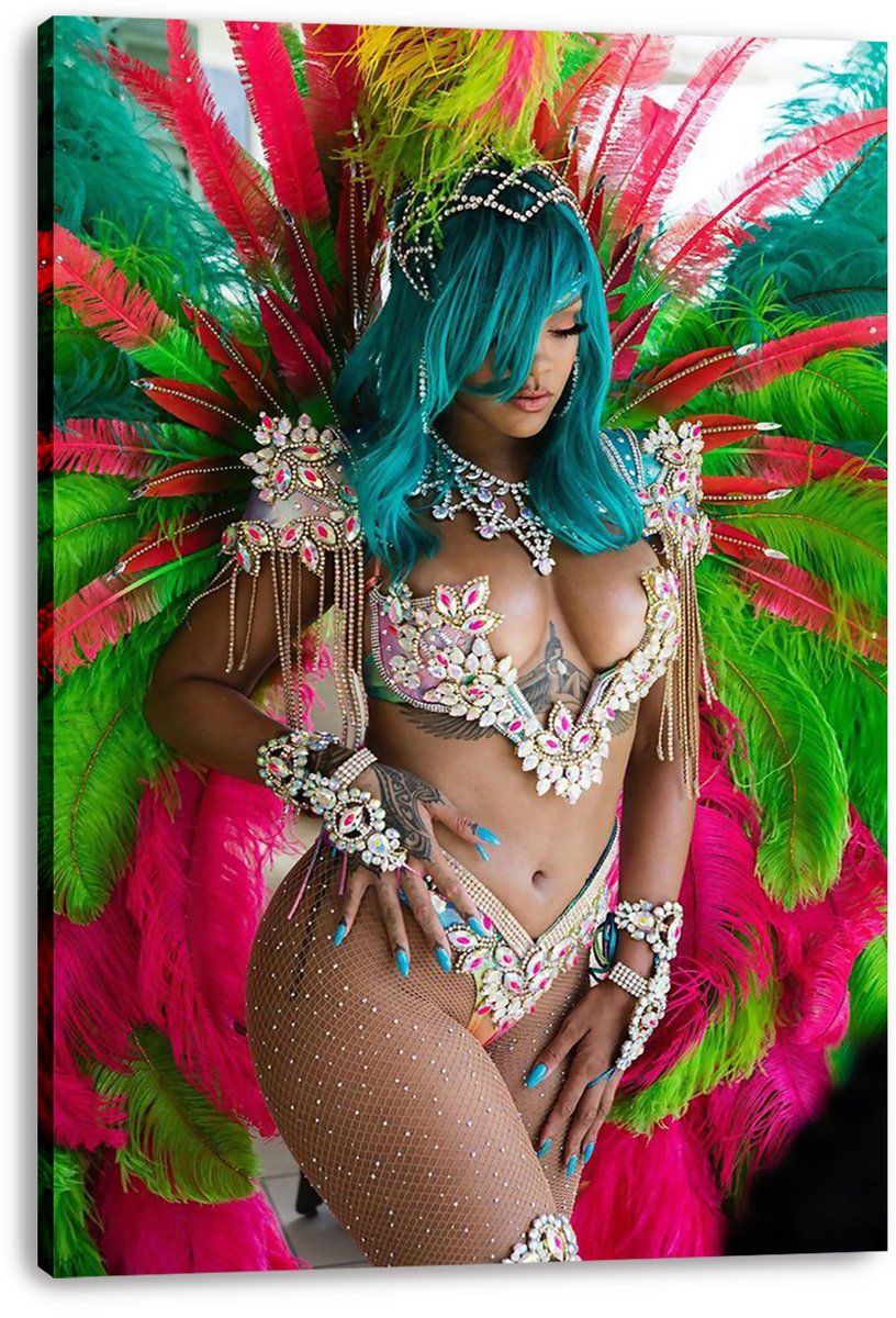 Rihanna Carnival Decorative Painting (paper and canvas) art poster printing print