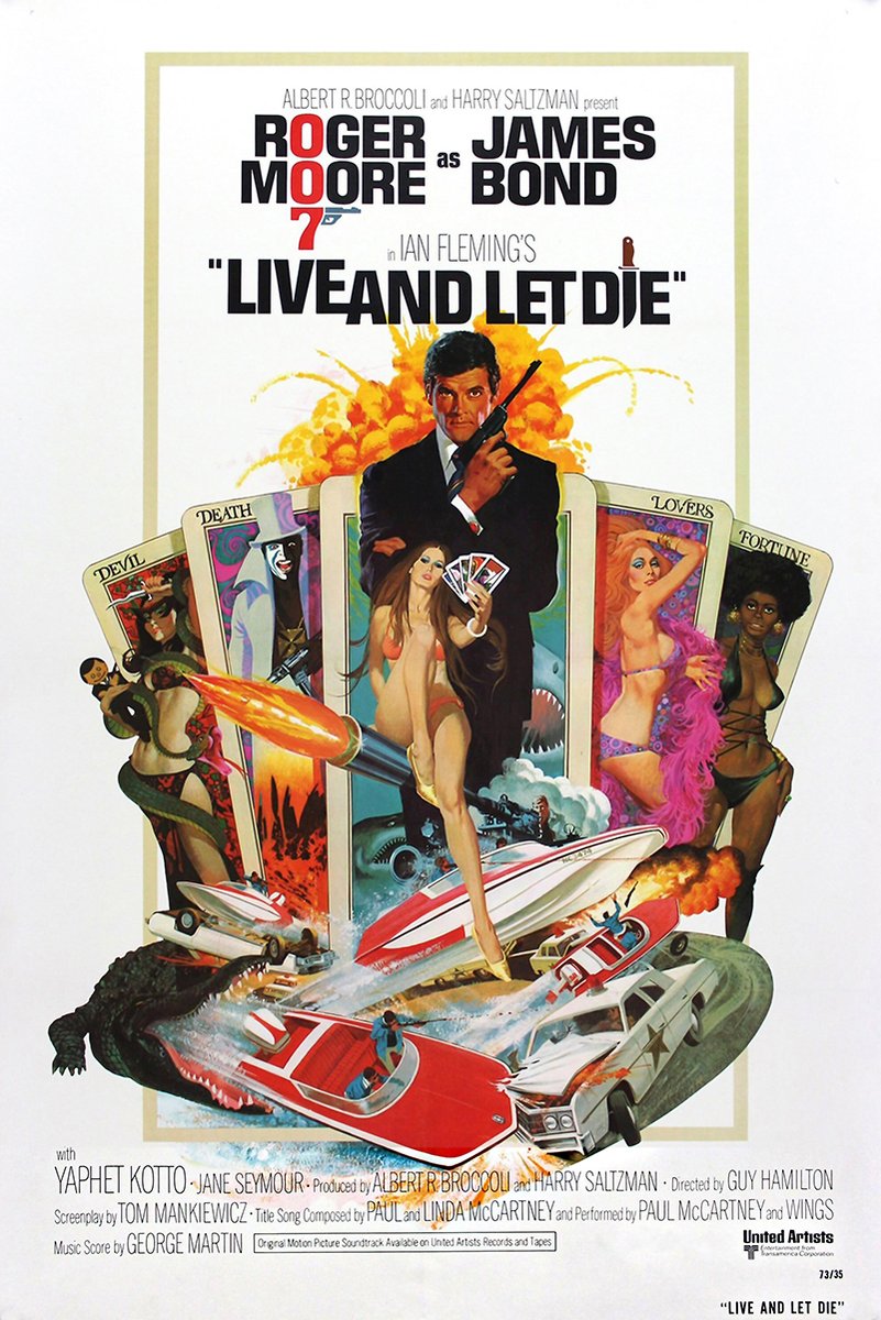James Bond Live and Let Die Decorative Painting (paper and canvas) art poster printing print