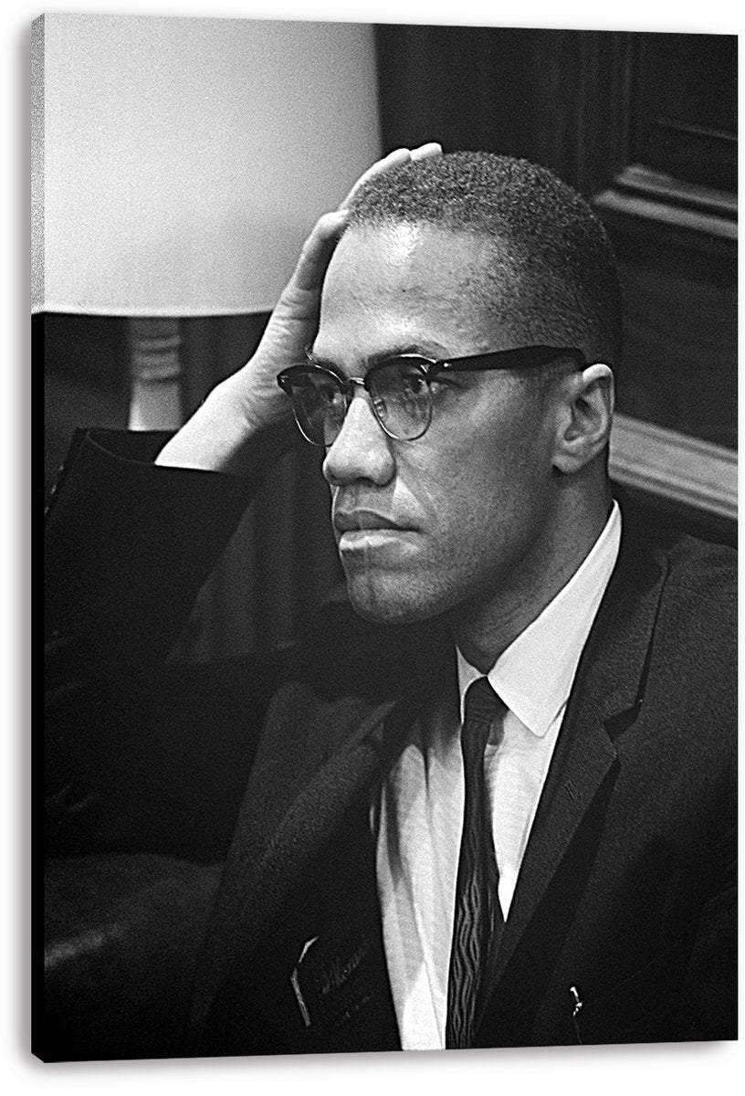 Malcolm X Decorative Painting (paper and canvas) art poster printing print