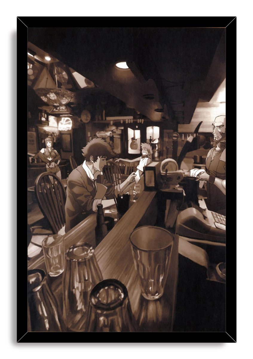 Cowboy Bebop Bar Scene Decorative Painting (paper and canvas) art poster printing print