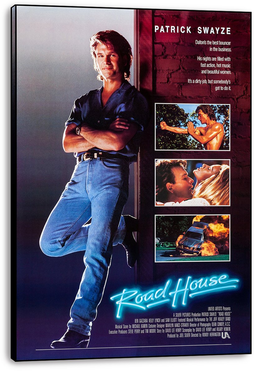 Patrick Swayze Road House Movie Decorative Painting (paper and canvas) art poster printing print