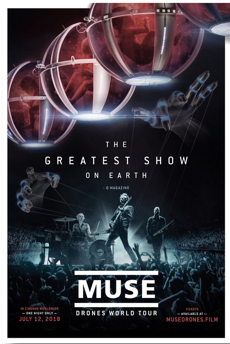 Muse Drones World Tour Concert Decorative Painting (paper and canvas) art poster printing print