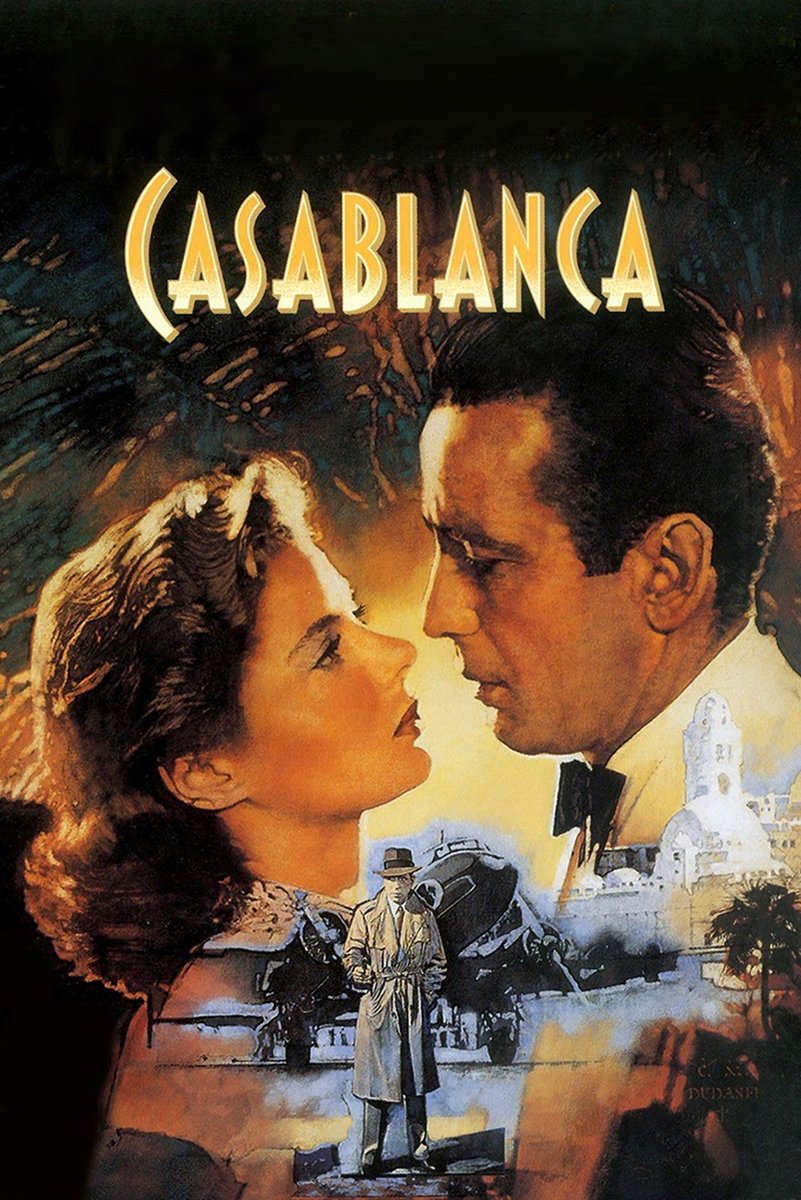 Casablanca Movie Poster Decorative Painting (paper and canvas) art poster printing print