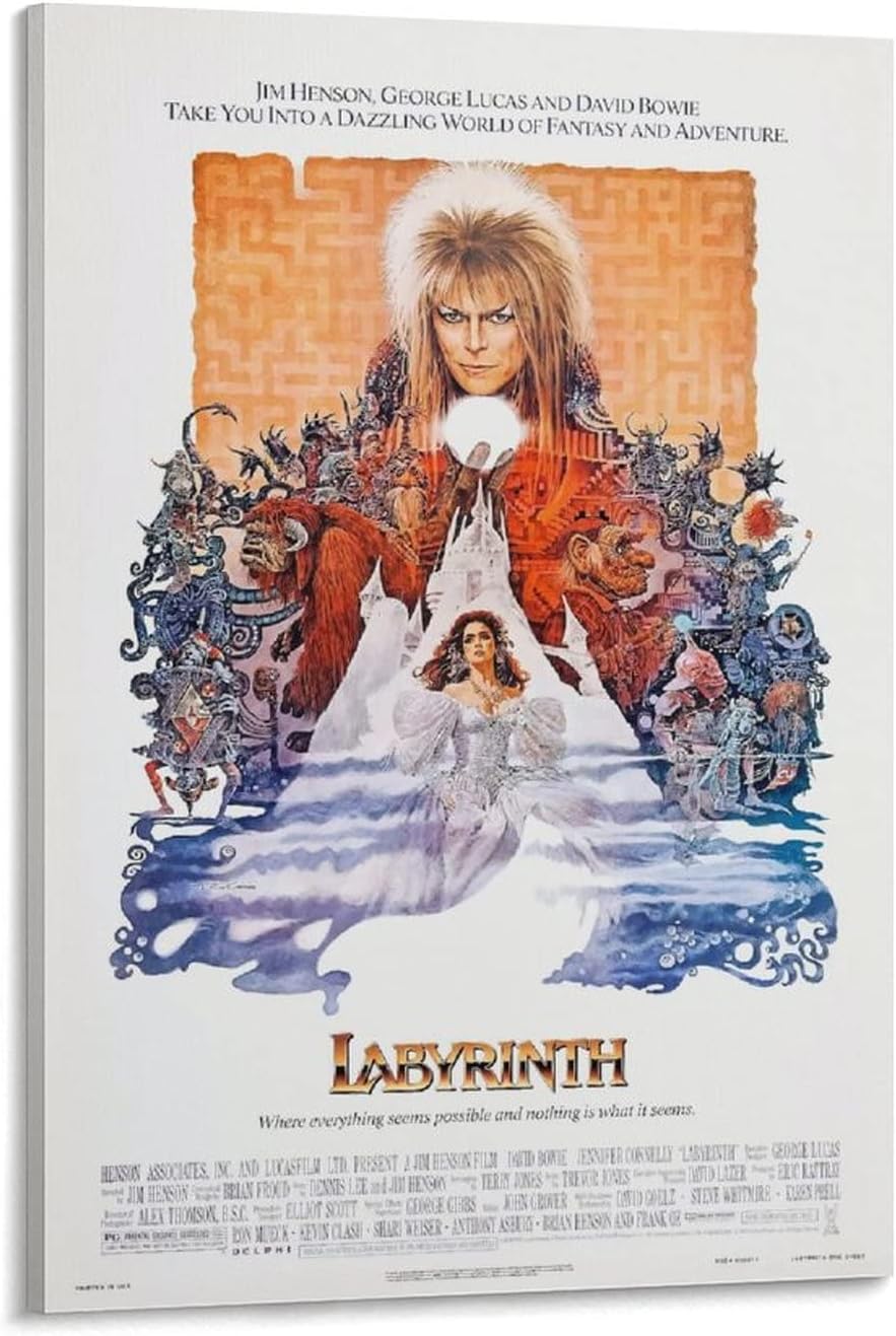 Labyrinth Movie Poster Art and Wall Art Picture (Paper and Canvas) Art Poster Printing Print