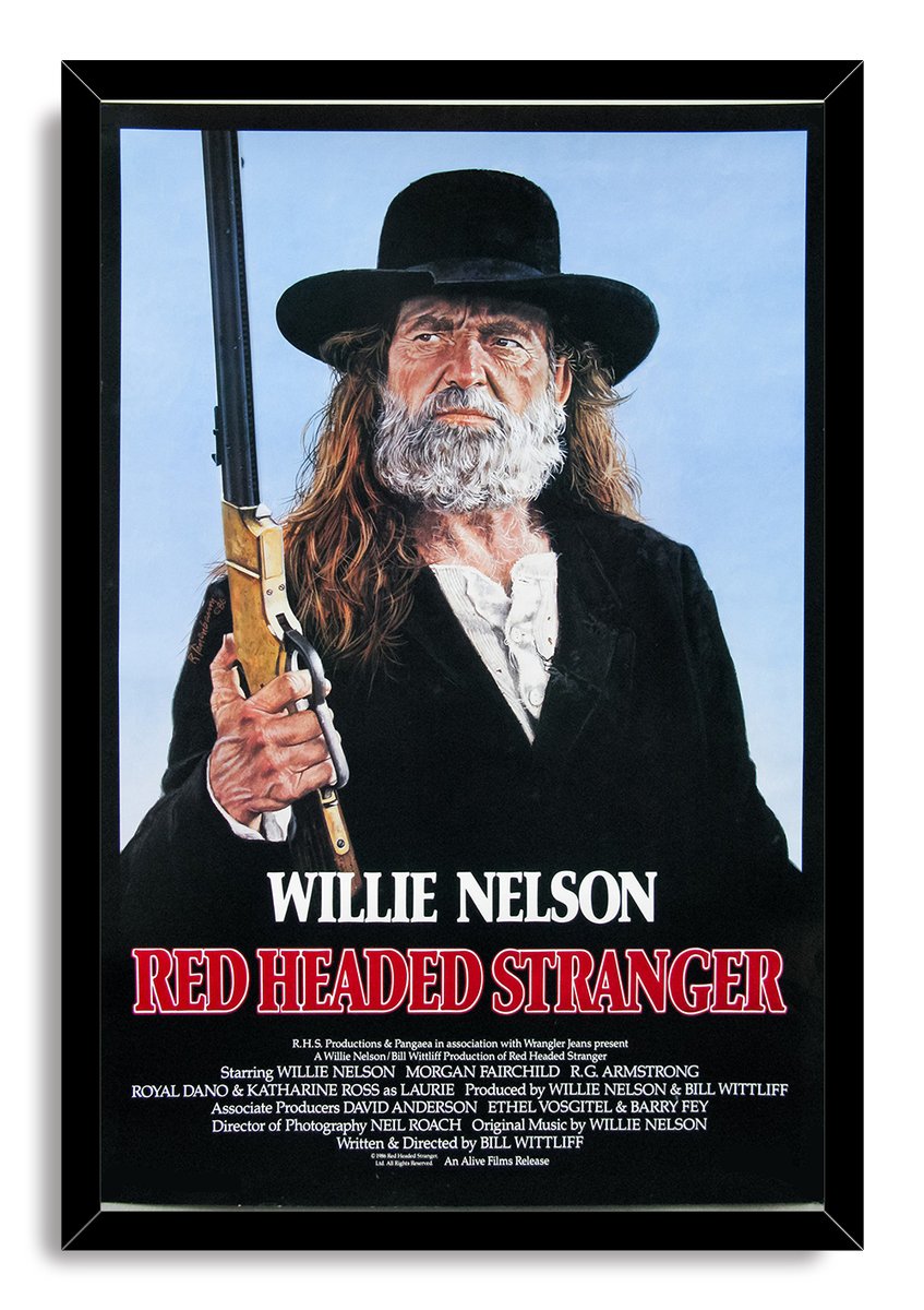 Willie Nelson Red Headed Stranger Western Decorative Painting (paper and canvas) art poster printing print