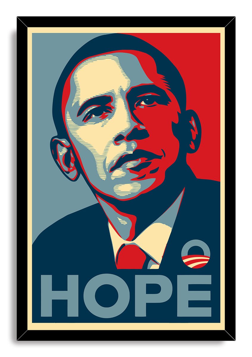 Barack Obama "Hope" Poster Decorative Painting (paper and canvas) art poster printing print