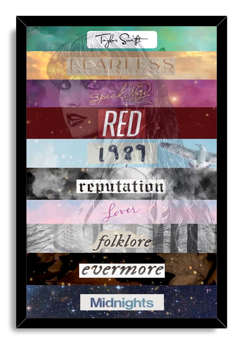 Taylor Swift Album Eras Decorative Painting (paper and canvas) art poster printing print